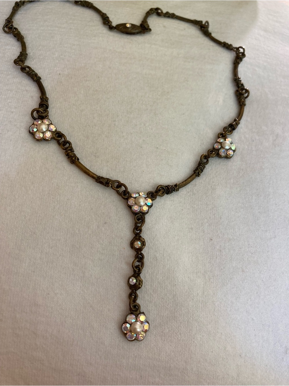 Dainty Old World Y Necklace Feminine
